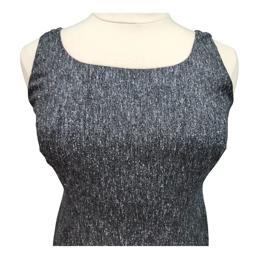 Jessica Howard Tweed Dress Women’s Petite 12P Gray White Sleeveless Office Churc - Picture 4 of 16
